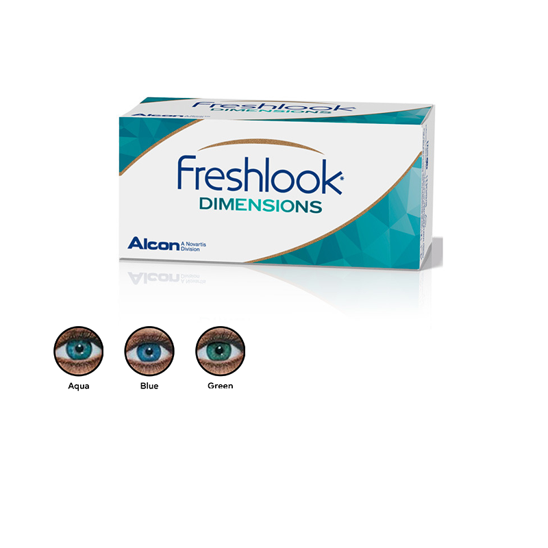 FreshLook® Dimensions Aqua (boîte de 6)